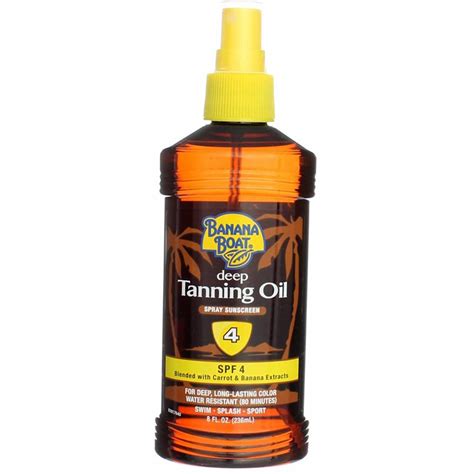 banana boat deep tanning spray.